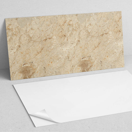 Vinyl Panel Sticker Print Living Room 100x50 Natural Stone Design