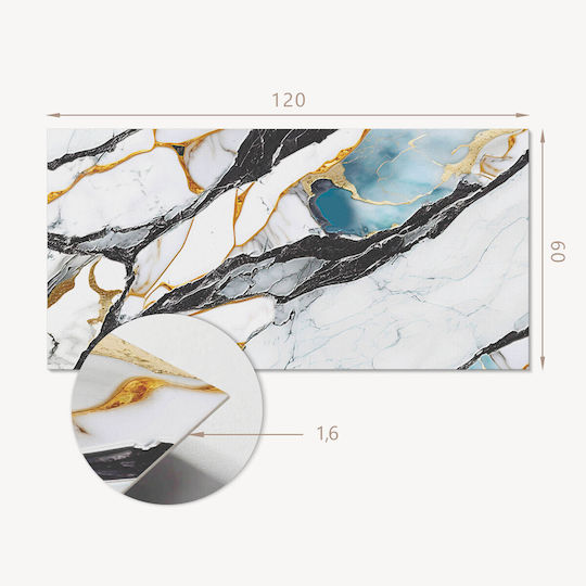 Self Adhesive Graphic Decoration Office Or Study Marble Pattern Work 120x60 cm