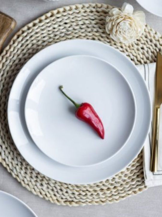 Emfasi Boss Bowl White Porcelain Dinnerware Set 40pcs