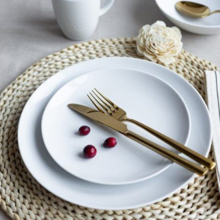 Emfasi Boss White Porcelain Dinnerware Set 20pcs