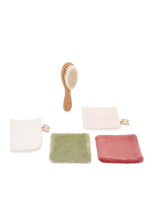 Intemporel Fabric Toiletry Bag Baby Care Set Burgundy