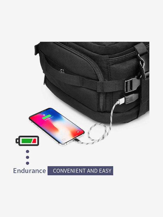 Ozuko Backpack Waterproof Black Ozuko Backpack Waterproof Black