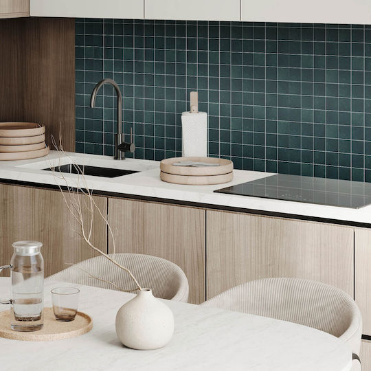 Set of Vinyl Tiles Decorative Kitchen Or Bathroom Geometric Tile Design 20x20x20 Cm