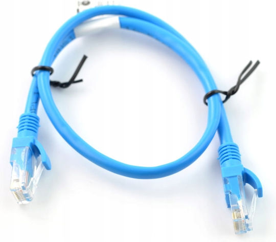 Lanberg U/UTP Kat.5e Netzwerkkabel Ethernet 0,25m Blau 10 Stücke