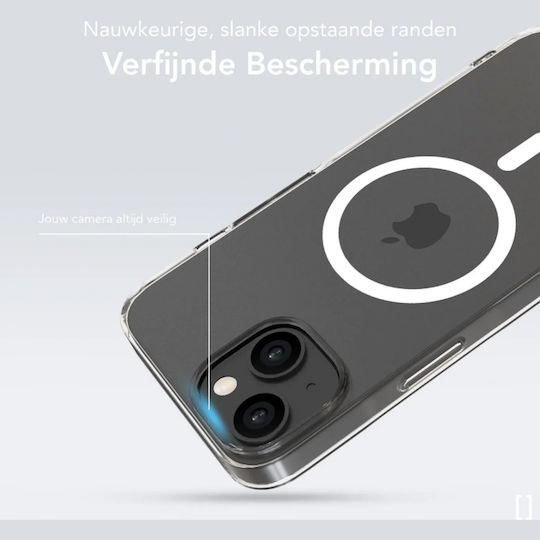 Nekit Задна Корица Пластмаса 1.2mm Прозрачен iPhone 14