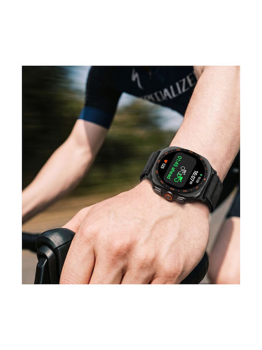 Spigen Wbf1 Tragbare Bänder Stoff Schwarz Galaxy Watch Ultra / Ultra 2