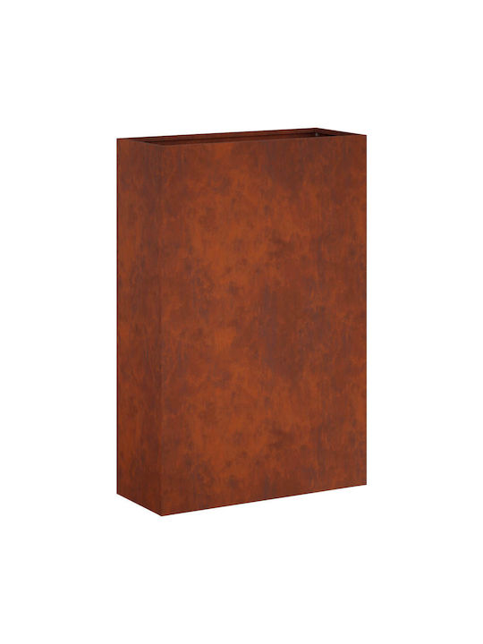 vidaXL Metallischer Blumentopf Rusty 50x20x75cm