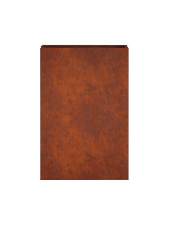 vidaXL Metallic Rusty Flower Pot 40x20x75cm