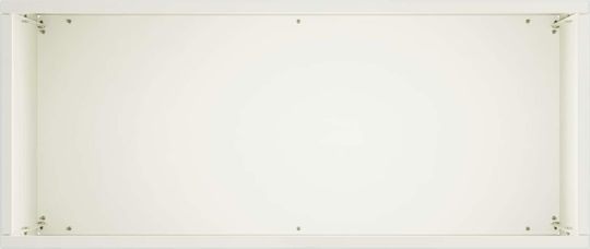 vidaXL Ghiveci De Flori Metalic Alb 50x20x40cm