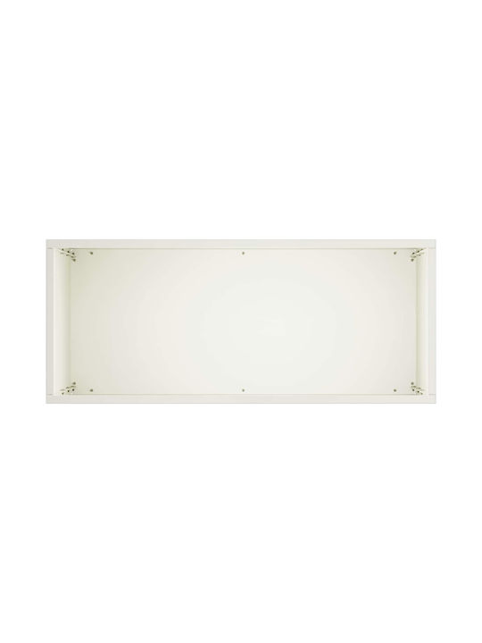vidaXL Metallischer Weißer Pflanzgefäß 50x20x75cm