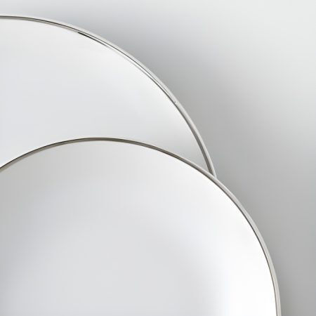 Emfasi Silver Porcelain Dinnerware Set 44pcs