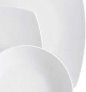 Lubiana White Porcelain Dinnerware Set 50pcs