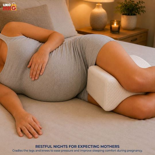 Pernă medicală Memory Foam 25x21x15cm Alb