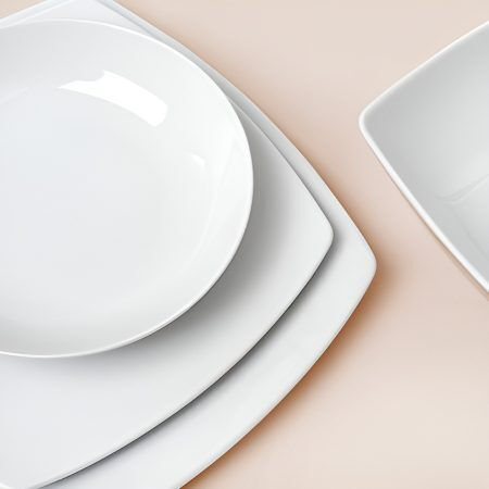Lubiana White Porcelain Dinnerware Set 27pcs