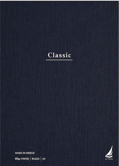 Ekdoseis Aigaio Spiral Ruled Notebook A4 30 Paper Sheets Classic