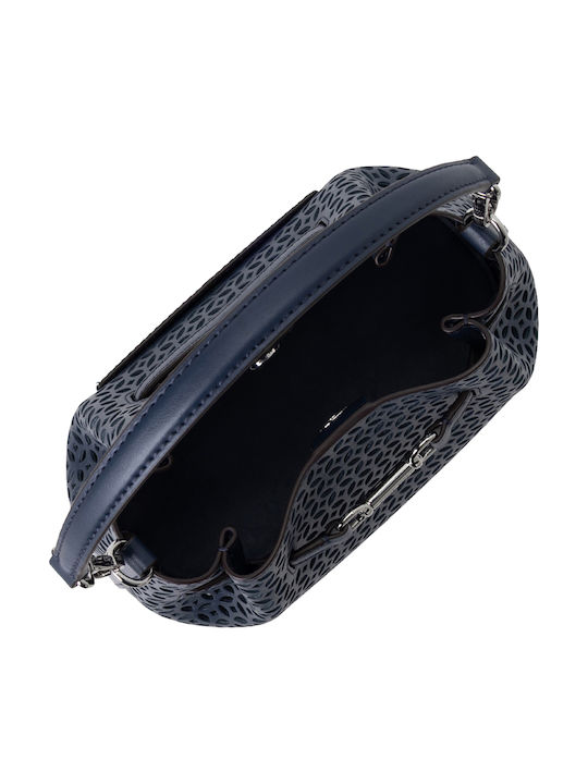Stoffhandtasche für Damen zum Umhängen oder in der Hand Blau