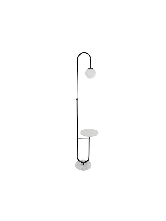 kelvo Floor Lamp H180xW30cm with E27 Bulb Base Black