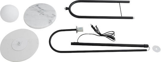 kelvo Lampadar de Podea Î180xL30cm cu Dulie pentru Bec E27 Negru