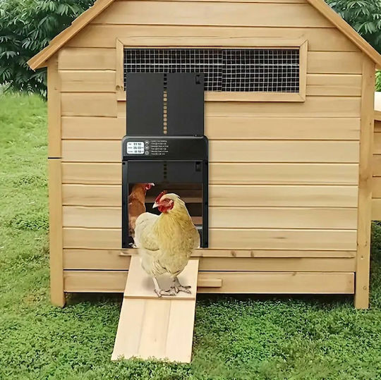 Ușă automată pentru coteț de găini 32x25cm