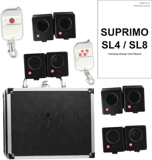 Suprimo Sl8 Wireless System Remote Firing Spark Fountains 8 Receivers Case 2 Remotes