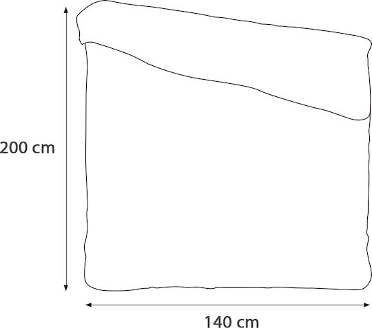 Darymex Hotelbettbezug 100% Baumwolle Gestreift 140x200cm