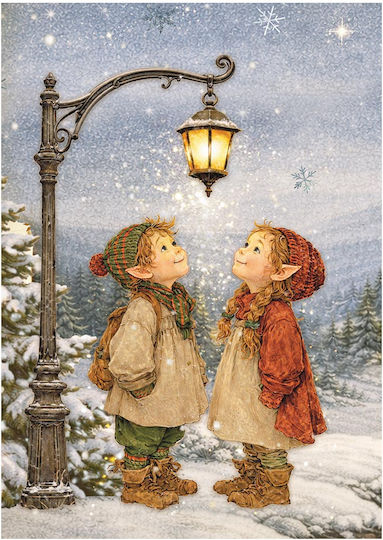 Сет 8 Оризови Хартии Декупаж Stamperia 10.5×14.8см Silent Night