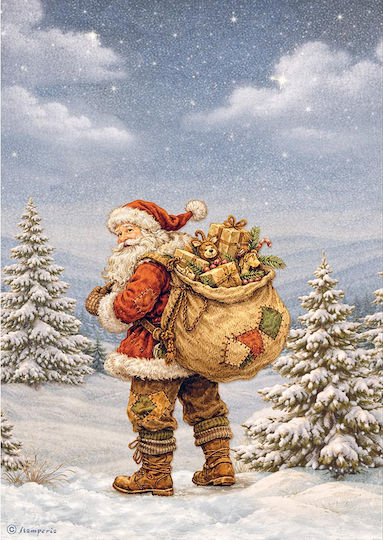 Set 6 Reispapier Decoupage Stamperia 21x29cm A4 Silent Night
