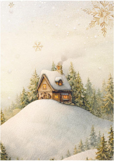Сет 8 Оризови Хартии Декупаж Stamperia 10.5×14.8см Silent Night