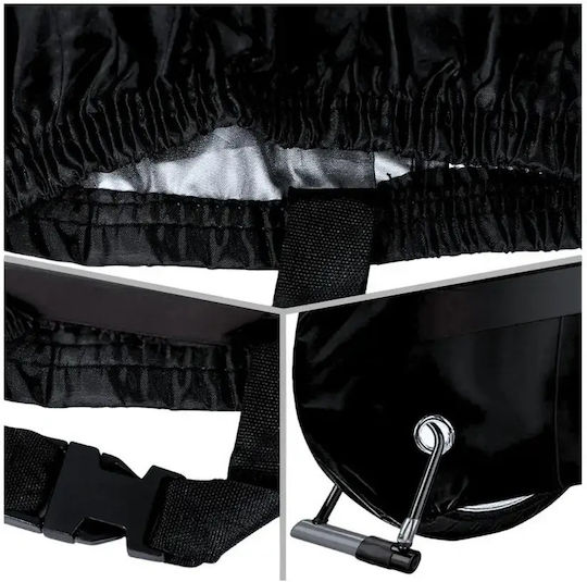 Waterproof Motorcycle Cover 215x130cm Uv Protection Size L Black Absolute Protection