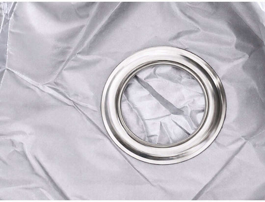 Waterproof Motorcycle Cover 240x130cm UV Protection Silver Size XL