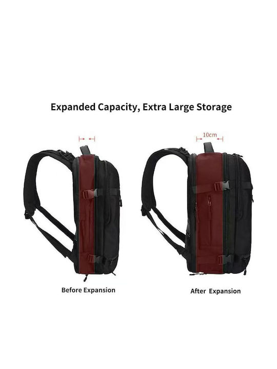 Ozuko Backpack Αδιάβροχο Μαύρο