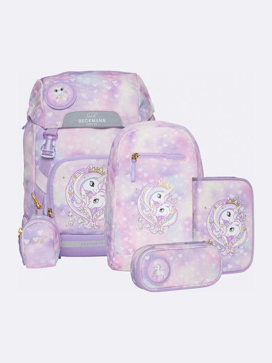 Beckmann Set Școlar Violet 22 Litri 25 x 24 x 37 cm