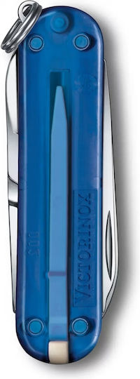 Victorinox Classic Sd Schweizer Armee-Messer Schlüsselanhänger 7 Werkzeuge Blau