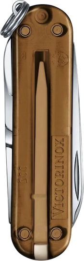 Victorinox Classic Sd Schweizer Armee-Messer Schlüsselanhänger 7 Werkzeuge Braune