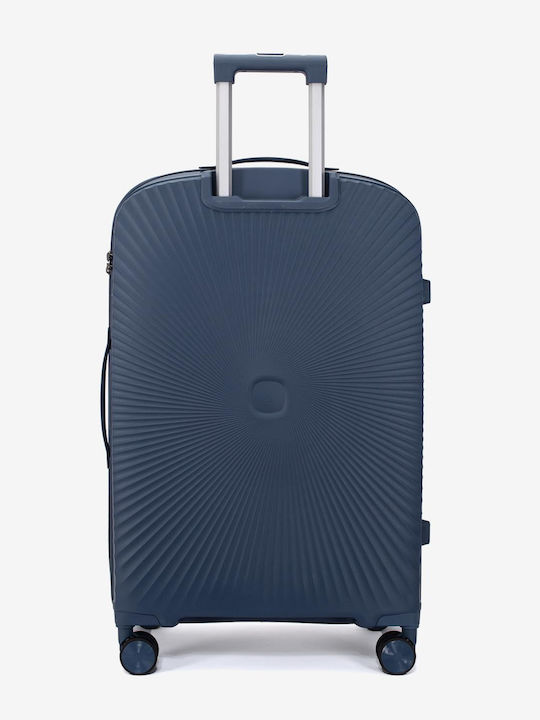 KREAL Valiză de călătorie mare rigidă Dark Blue înălțime 75 cm