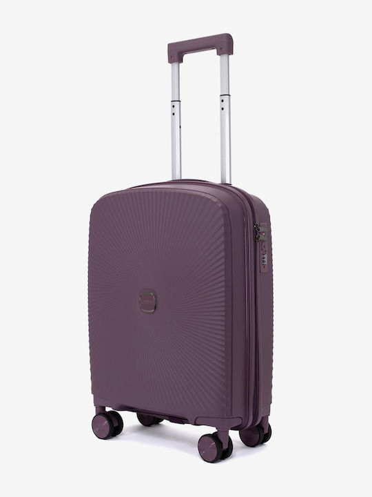KREAL Koffer Kabine Hart Dunkle Lila Höhe 55cm