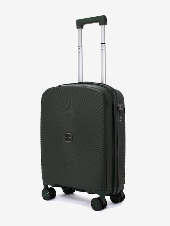 KREAL Koffer Kabine Hart Olive Grün Höhe 55cm