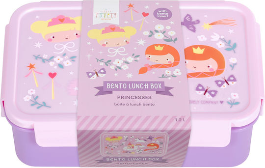 Offer A Little Lovely Company Bento Food Container With Water Bottle Steel Princesses