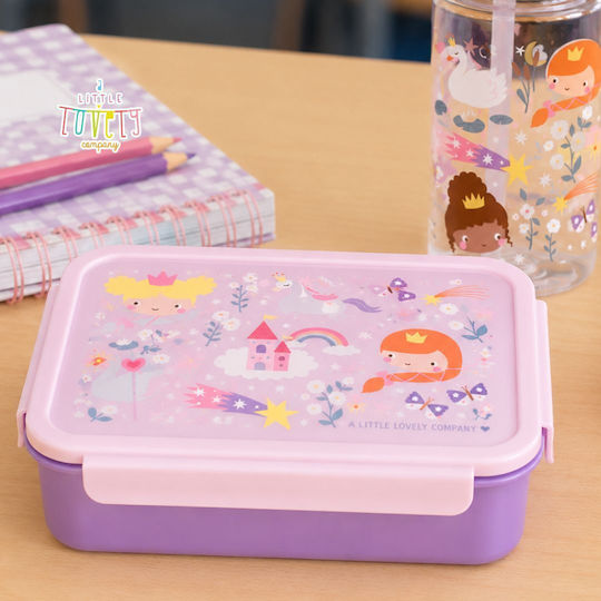 Offer A Little Lovely Company Bento Food Container With Water Bottle Steel Princesses