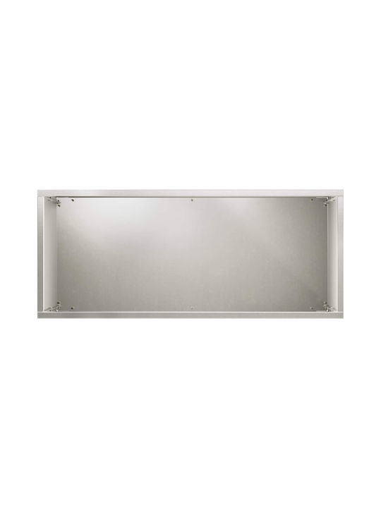 vidaXL Metallic Silver Flower Pot 50x20x40cm
