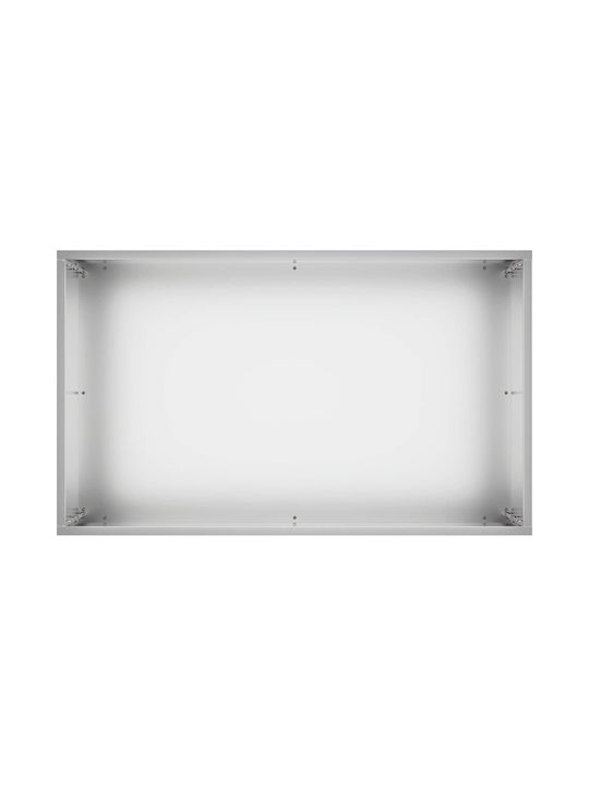 vidaXL Set 2 Metallische Pflanzgefäße Silber 50x50cm