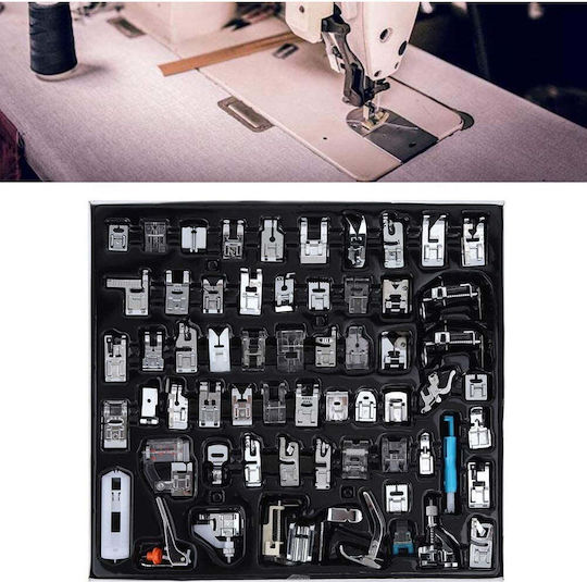 Set Picior Presator Mașină De Cusut 62 Piese Universal Multifuncțional Pentru Uz Casnic