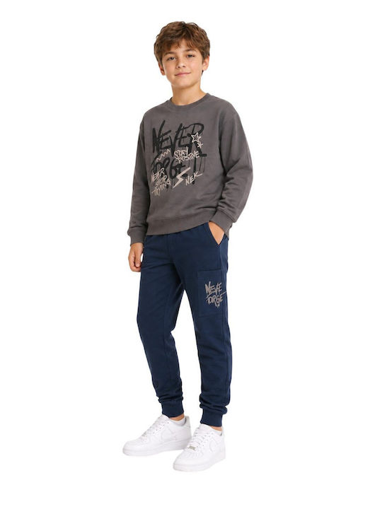 Nek Kids Wear Σετ Φόρμας Σταχτί-μαρέν