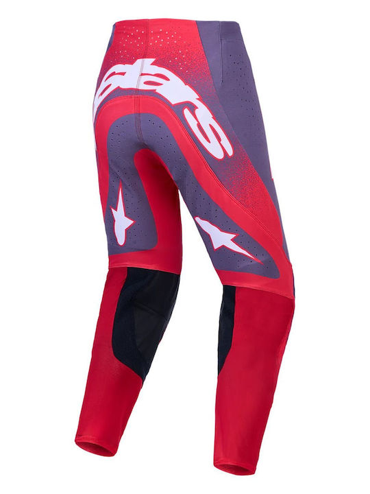 Alpinestars Supertech Hiten AFD Ανδρικό Παντελόνι Καλοκαιρινό Graystone/Red/Lilac Alpinestars Supertech Hiten AFD Ανδρικό Παντελόνι Καλοκαιρινό Graystone/Red/Lilac