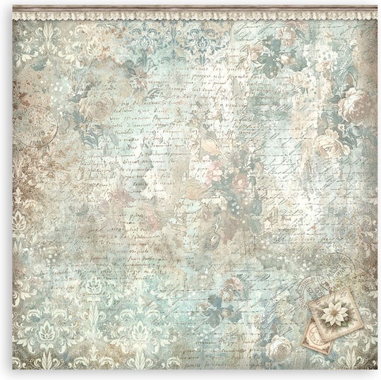Hârtie Materiale Pentru Scrapbooking 22 Bucăți 30.5×30.5cm Stamperia White Christmas