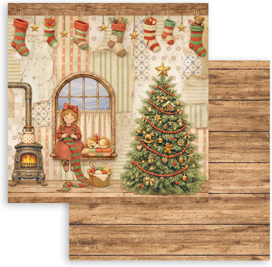 Хартии Скрапбукинг 10 Бройки 20.3×20.3см Stamperia Silent Night