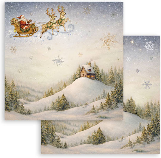 Хартии Скрапбукинг 10 Бройки 30.5×30.5см Stamperia Silent Night