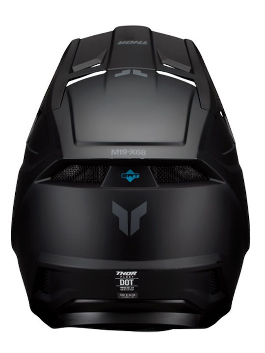 Thor Fleet Blackout Matte Black Детска каска за мотор Motocross ECE 22.06 1150gr