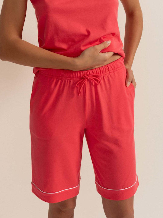 Sofiaman Set De Pijamale Dama De Vară Maro