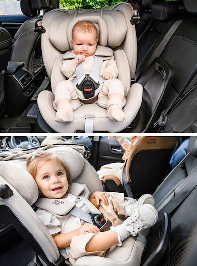Britax Romer Swivel Grow Max Air Καθισματάκι Αυτοκινήτου i-Size με Isofix Μαύρο